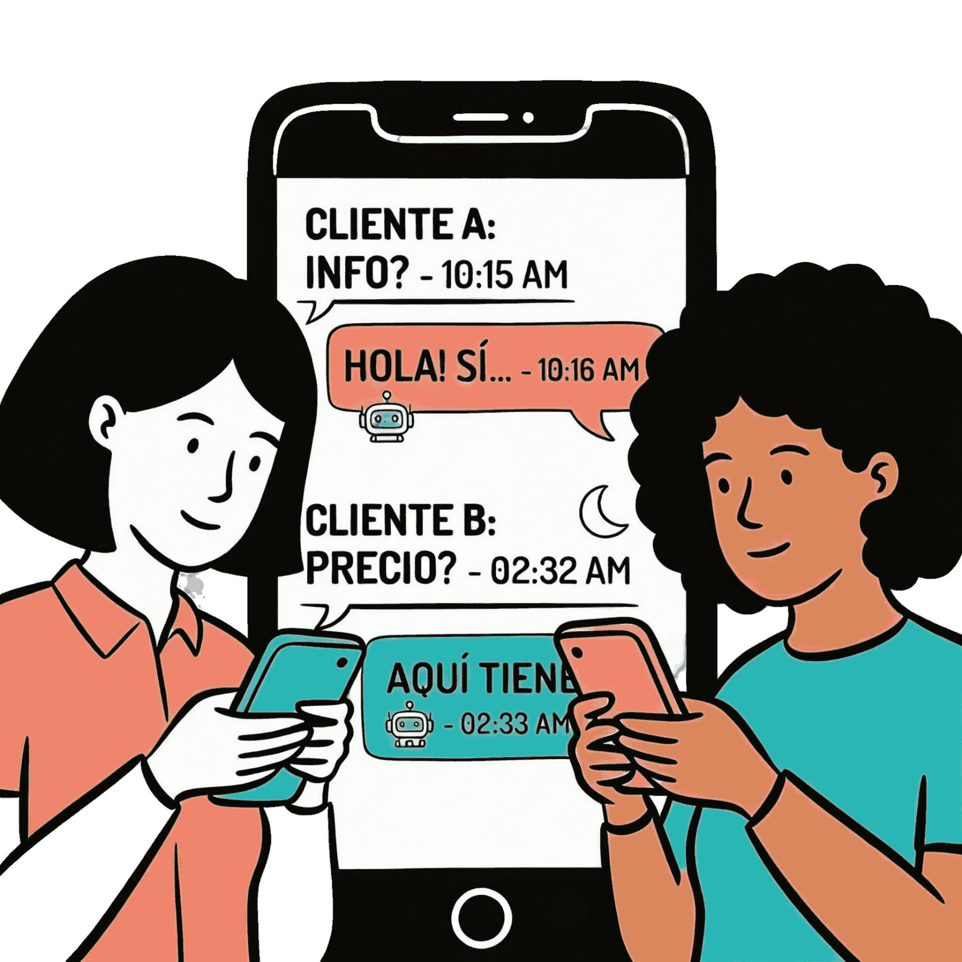 Chatbots para clientes y proveedores